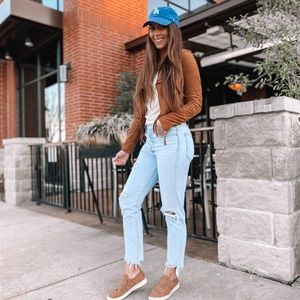 Ruthie Grace Boutique suede jacket (small interior rip)